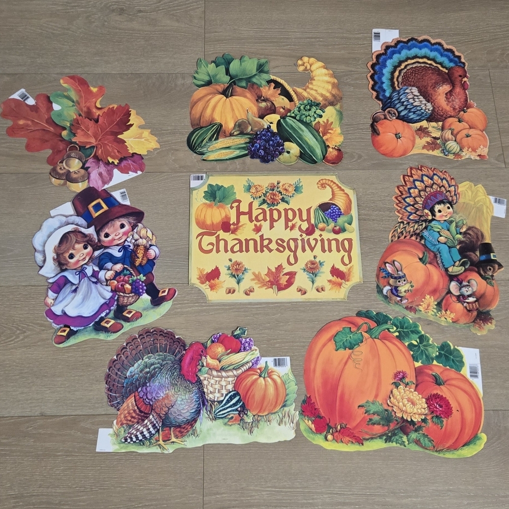 Vintage Eureka Thanksgiving Die Cuts Thanksgiving Decor